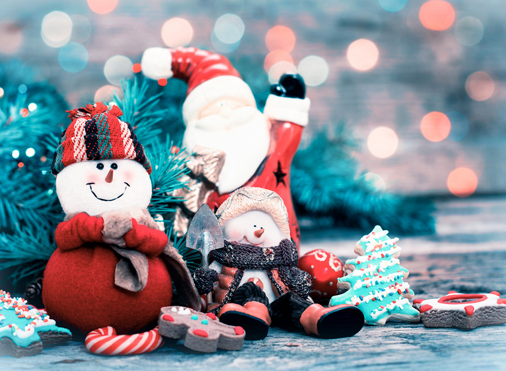 rozhdestvo christmas elka snowman gift holiday celebration u