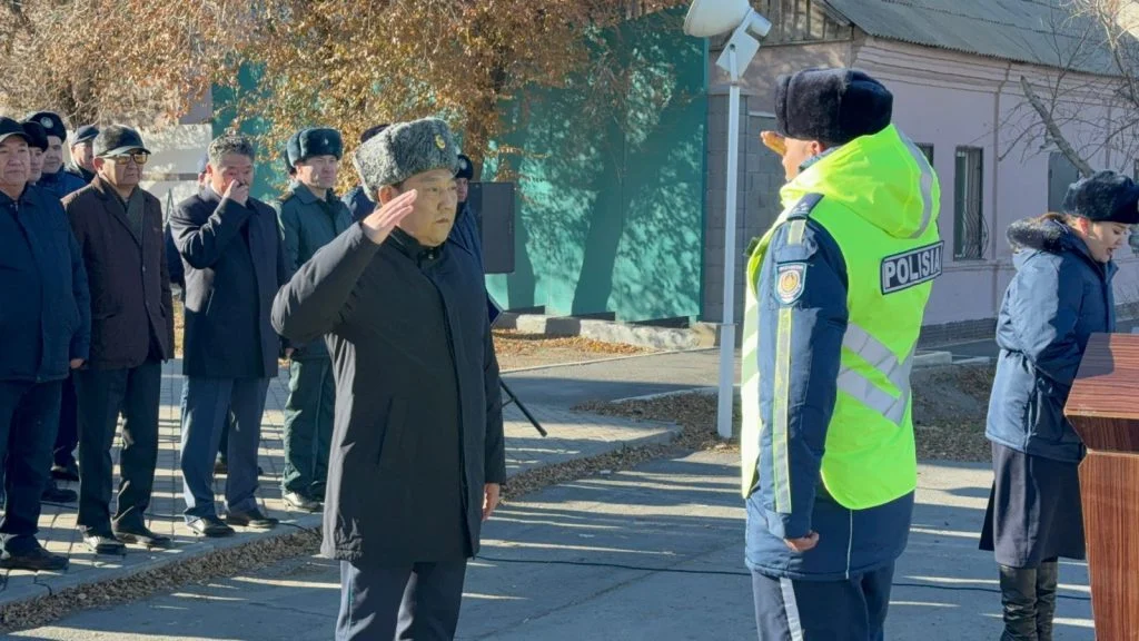 В Кызылорде состоялся гарнизонный развод с участием личного состава полиции 2 439940b4 a372 4421 8128 5dd80db0e5cf