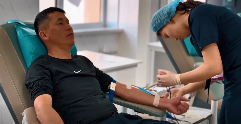 Кызылординские полицейские сдали кровь 2 untitled 4 copy